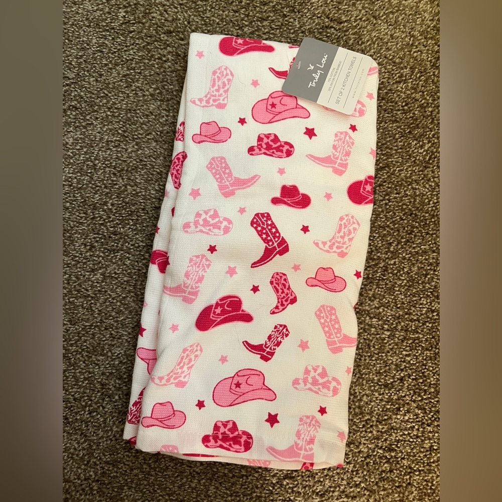 Cowgirl dish towels